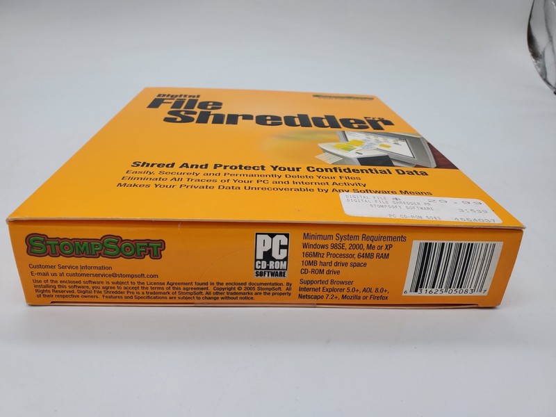 Digital Drive Shredder Pro- StompSoft - 2005 - Sealed New! gallery