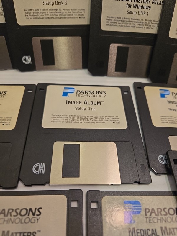 Parsons Technology Software Windows 3.5" Floppy Medical History Legal Images gallery