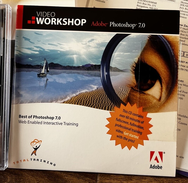 Adobe Photoshop 7 Upgrade Mac Version w/ All Literature CDs & Serial #s + Guide gallery