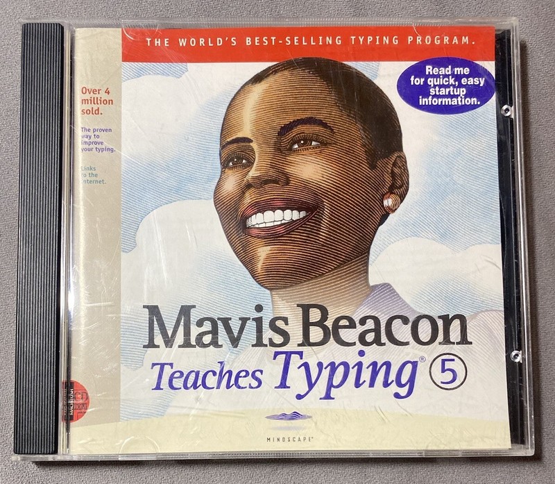 Mavis Beacon Teaches Typing Version 5 Software CD-ROM Macintosh / PowerMac RARE