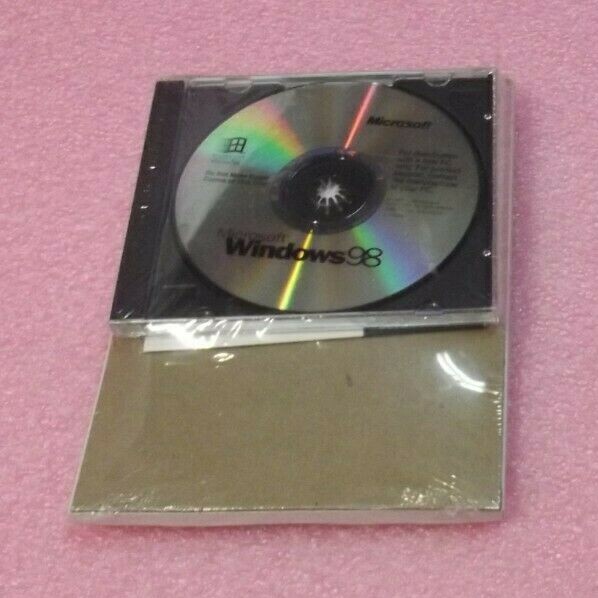 NEW SEALED GENUINE MICROSOFT WINDOWS 98 with CD FDD & Book Manual