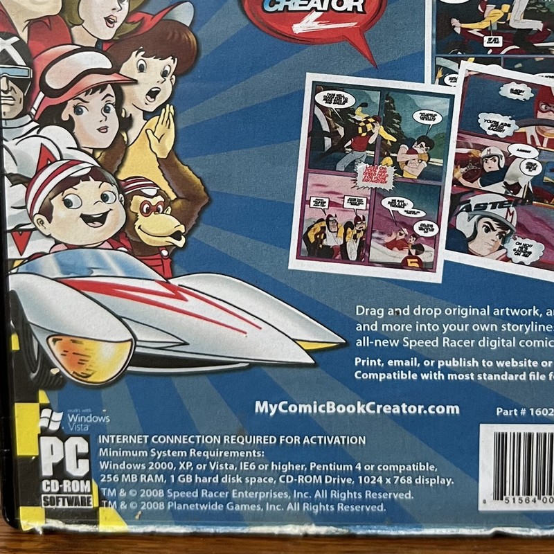 Speed Racer Comic Book Creator 2 [Windows 2000 and Up, CD-ROM] Planet Wide Media gallery
