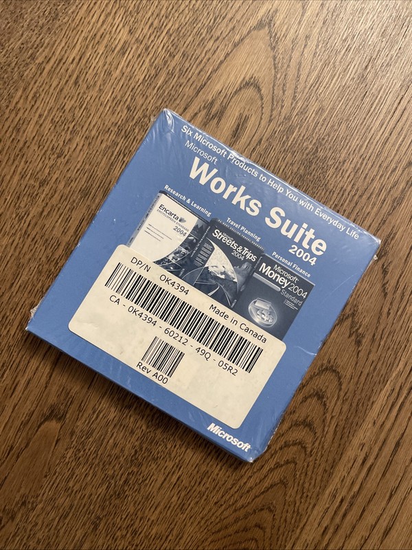 *NEW* Microsoft Works Suite 2004 DVD ROM Format Factory Sealed w/Product Key gallery