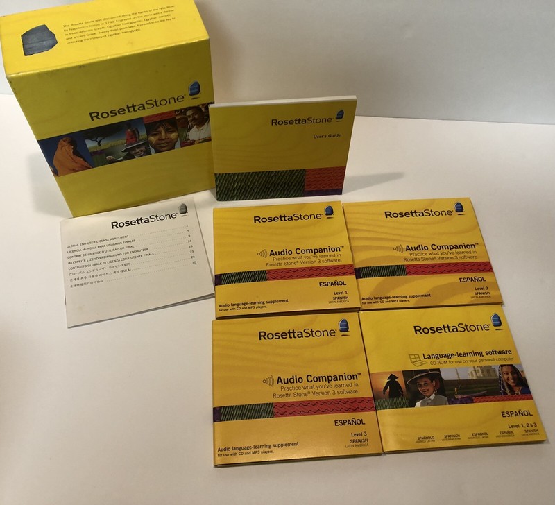 Rosetta Stone Spanish Espanol Level 1, 2 & 3 – 20988 Version 3 WIN/MAC Personal