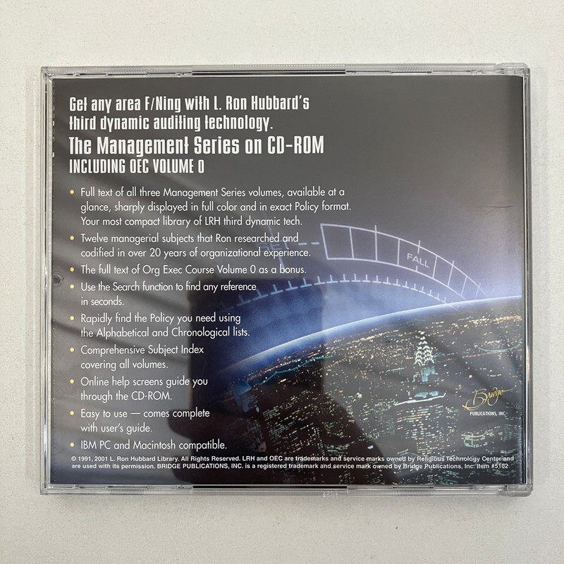 Management Series Including OEC Vol 0 L Ron Hubbard 2001 CD-R Religious Studies gallery