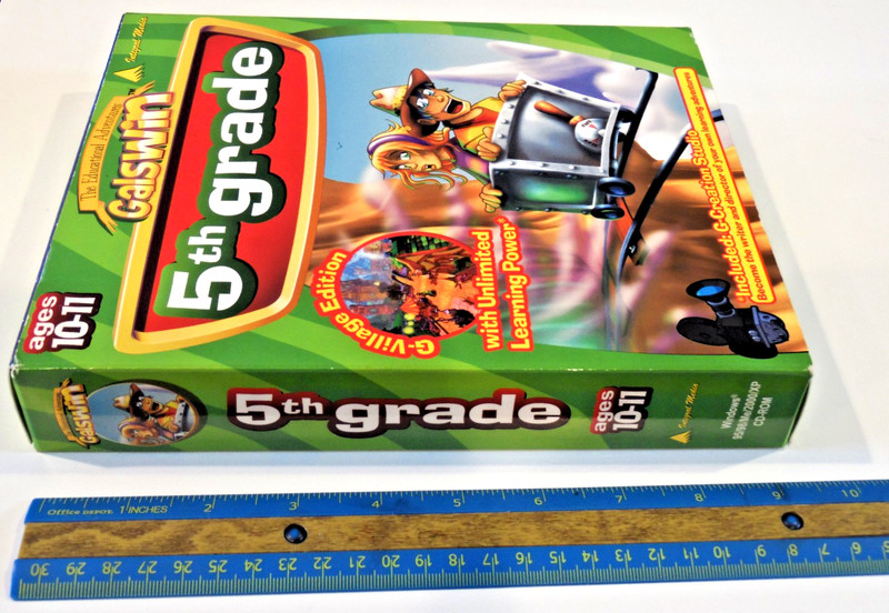 5th Grade G-Village Educational CD-ROM Ages 10-11 Win95/98/Me/2000/XP New-Sealed gallery
