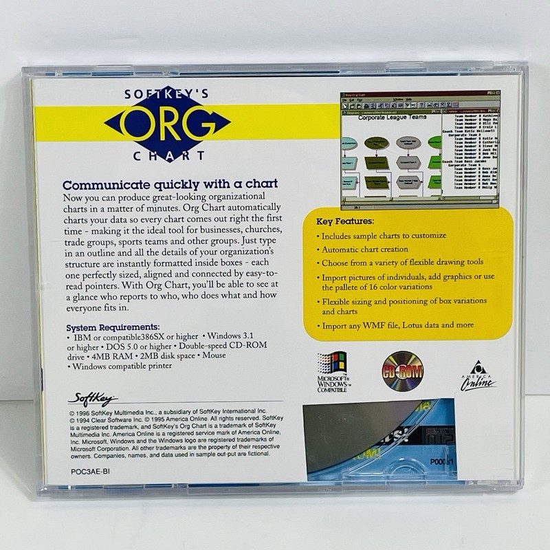 Softkey's ORG Chart 1996 PC CD-ROM for Windows gallery