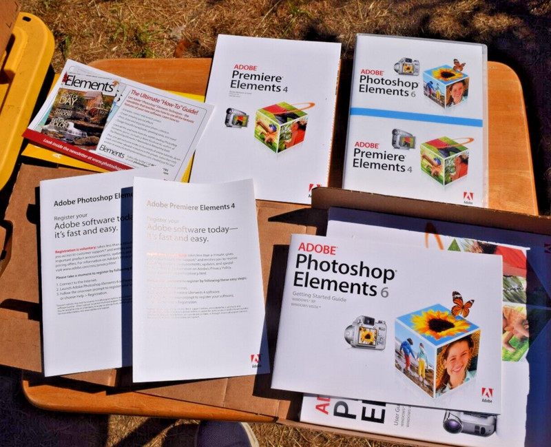 Adobe Photoshop Elements 6 and Premiere Elements 4 - 2 Discs Excellent gallery