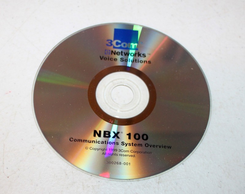 3Com Networks Voice Solutions – NBX 100 Communications Overview **DISC ONLY**