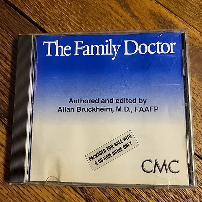 The Family Doctor – Authored and edited by Allan Bruckheim, M.D. PC 1992 DOS MAC