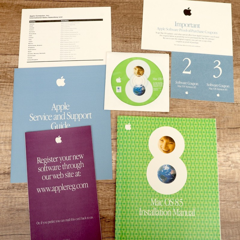 Apple Mac OS 8.5 Operating System - Retail Big Box CD-ROM with Manuals gallery