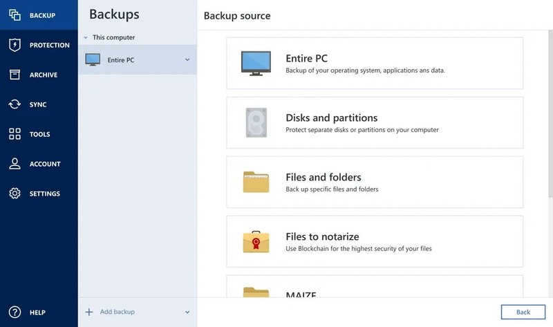 Acronis True Image Essentials 2025 1 Year 3 Devices gallery