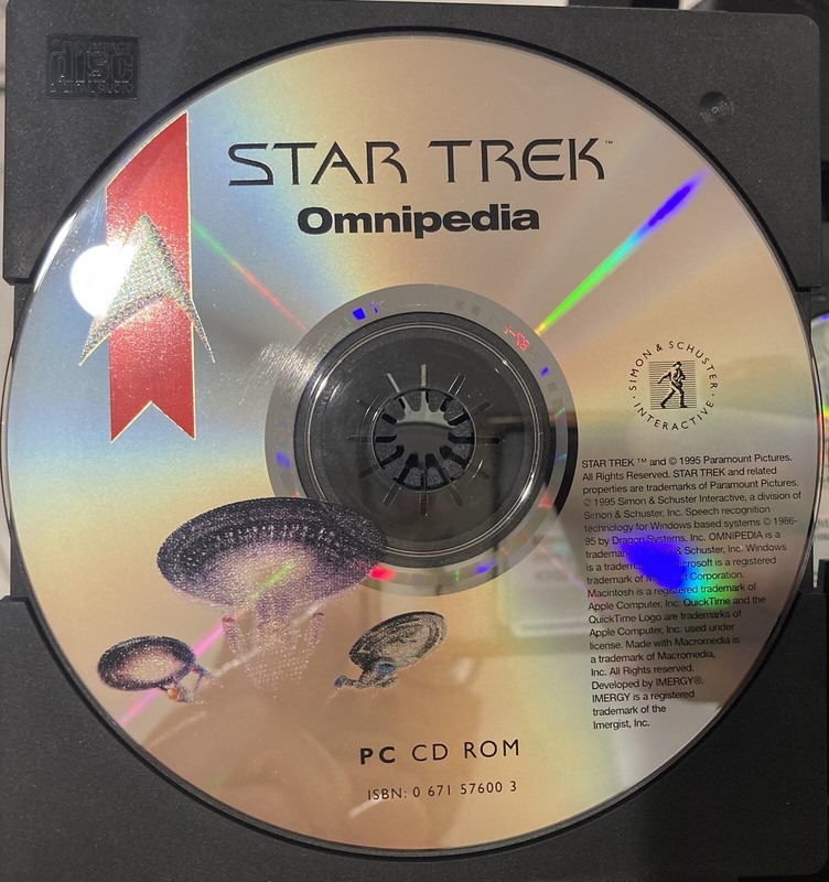 Simon & Schuster STAR TREK GIFT SET Omipedia Guide Klingon Language Cd Rom gallery
