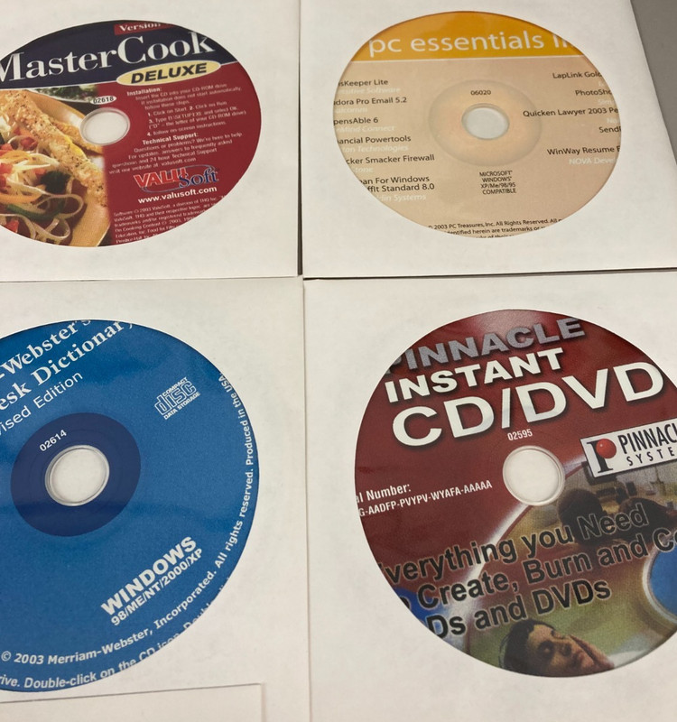 Vintage Software PC ESSENTIALS 3 10 CDs Jeopardy MonopolyBEacon gallery