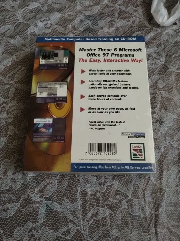 Learn Key Microsoft Office 97 PC Trainin Software CDR Set Window 98 Sealed gallery