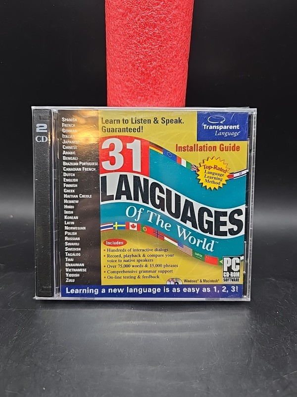 Transparent Language: 31 Languages of the World CD-ROM Windows Mac 2-Disc Set