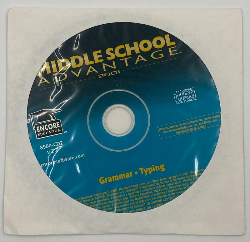 Lot of 6 Middle School Advantage 2001 CD-ROM Encore Education NEW Unused gallery
