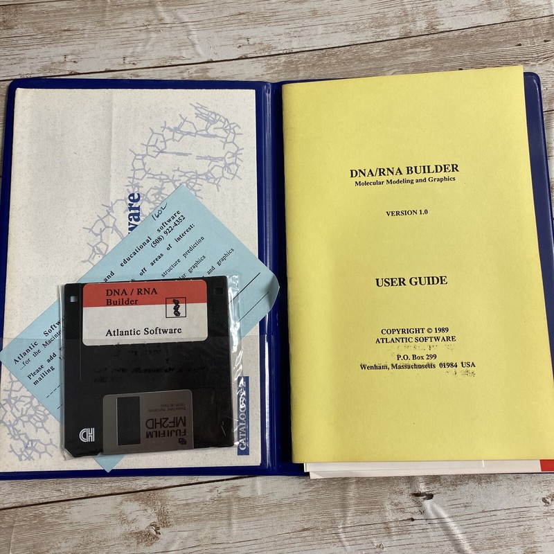 Atlantic Software-scientific DNA/RNA BUILDER MAC FUJIFILM MF2HD 1994 Software