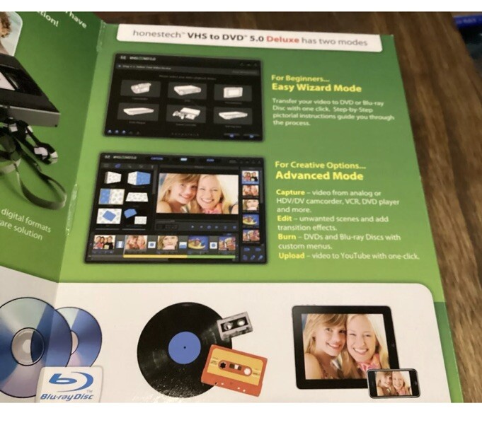 Honestech VHS to DVD 5.0 Deluxe (VDD5M) VHS Beta 8mm Camcorder Upload To YOUTUBE gallery