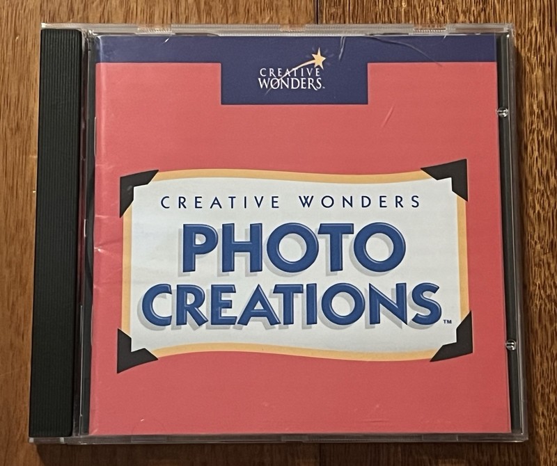 Creative Wonders Photo Creations PC Software 1997 For Windows 95 & 3.1 PC CD ROM