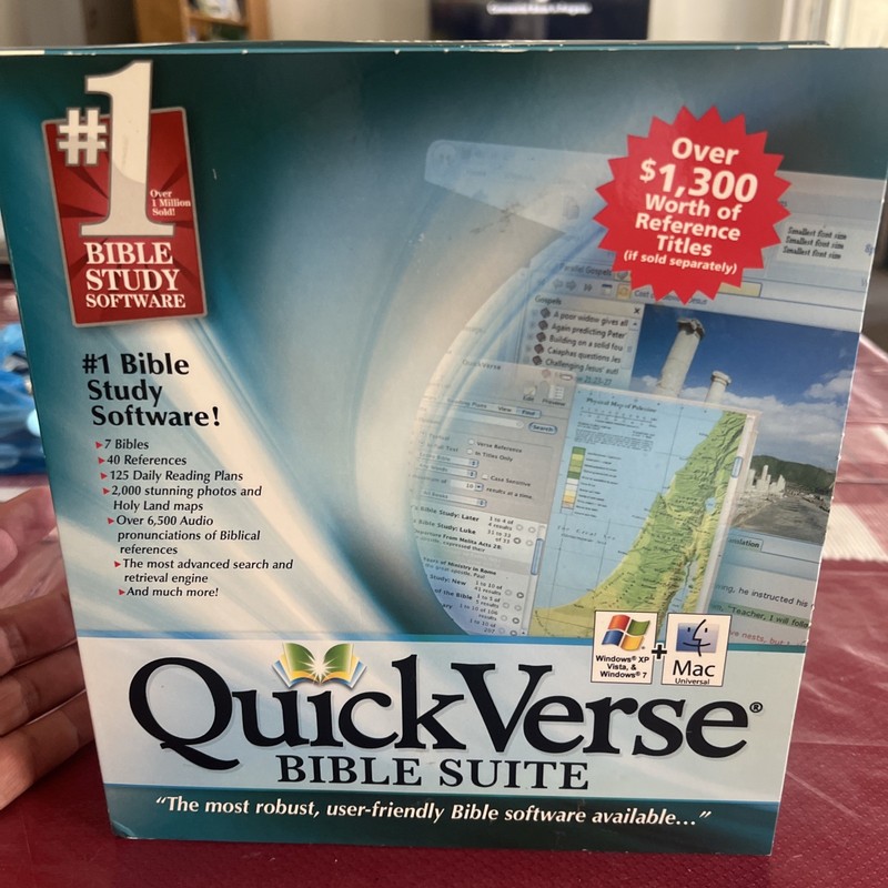 QuikeVerse Bible Suite – Bible Study Software PC CD-ROM, 2000-2009 Windows, Mac