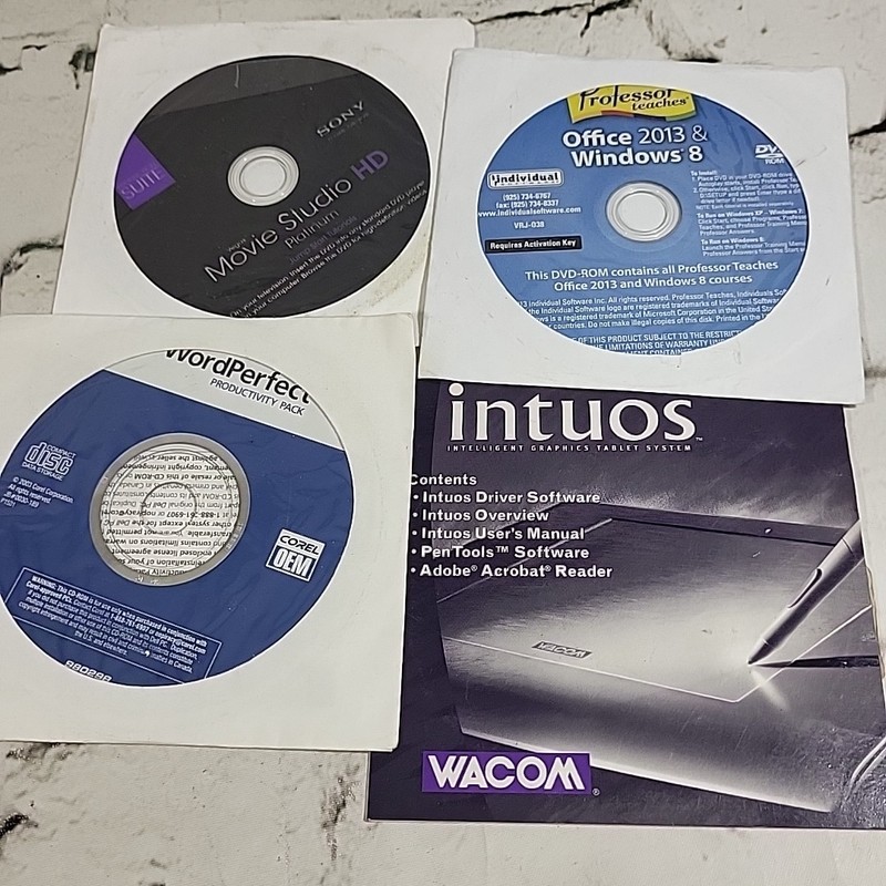 Vintage Computer Software CD-ROMs Lot Art Greeting Cards Flight Simulator More gallery