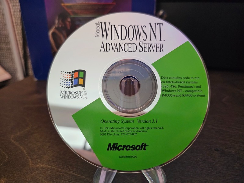 ULTRA RARE: Microsoft Windows NT 3.1 ADS (Variant 1, no AXP)! [RTM, not Beta]