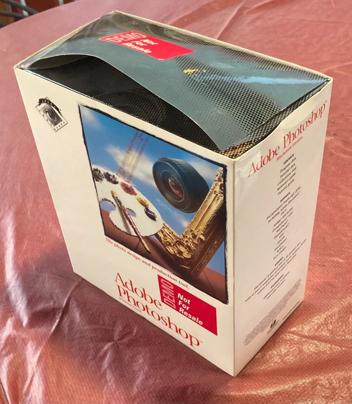 RARE Adobe Photoshop Demo Vintage Apple Macintosh Computer Not For Resale 1989 gallery