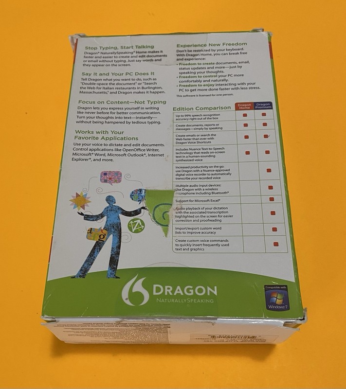 Dragon Nuance Naturally Speaking Home Version 11 Open Box gallery