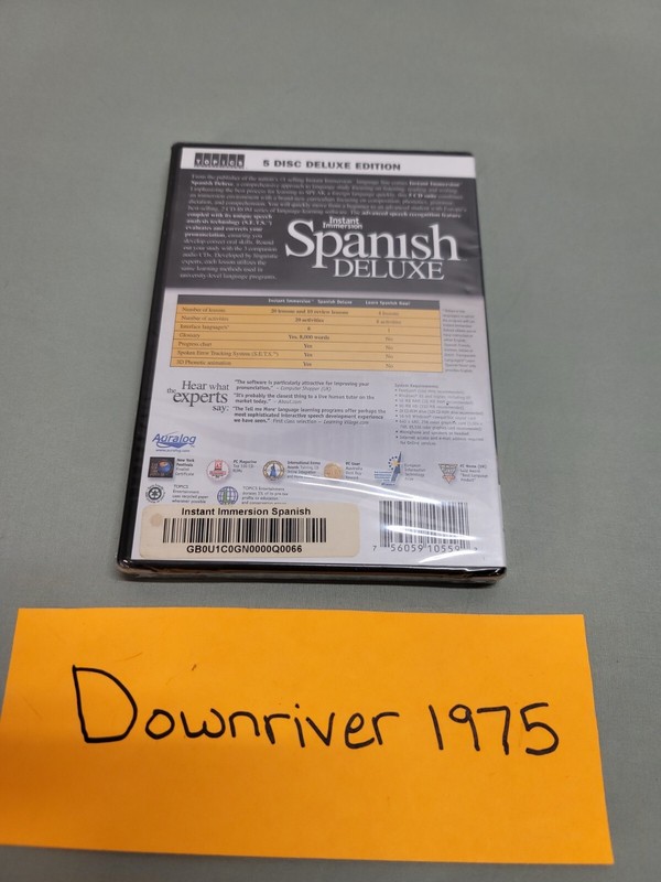Instant Immersion Spanish Deluxe PC CD-ROM 5 Disc Deluxe Edition Set gallery