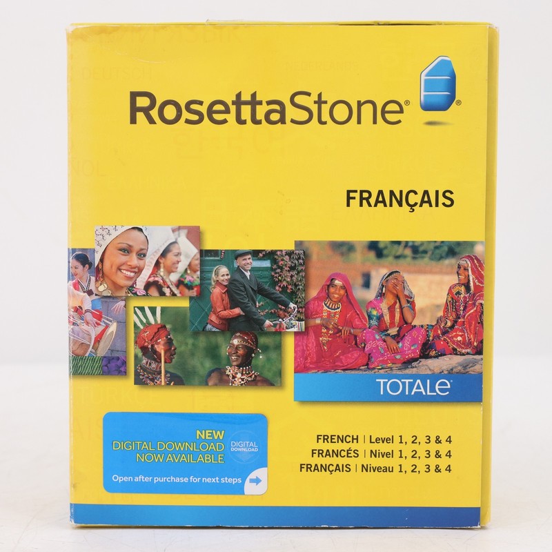 Rosetta Stone French Levels 1 2 3 & 4 TOTALe Version 4 Windows Mac 9781617165696