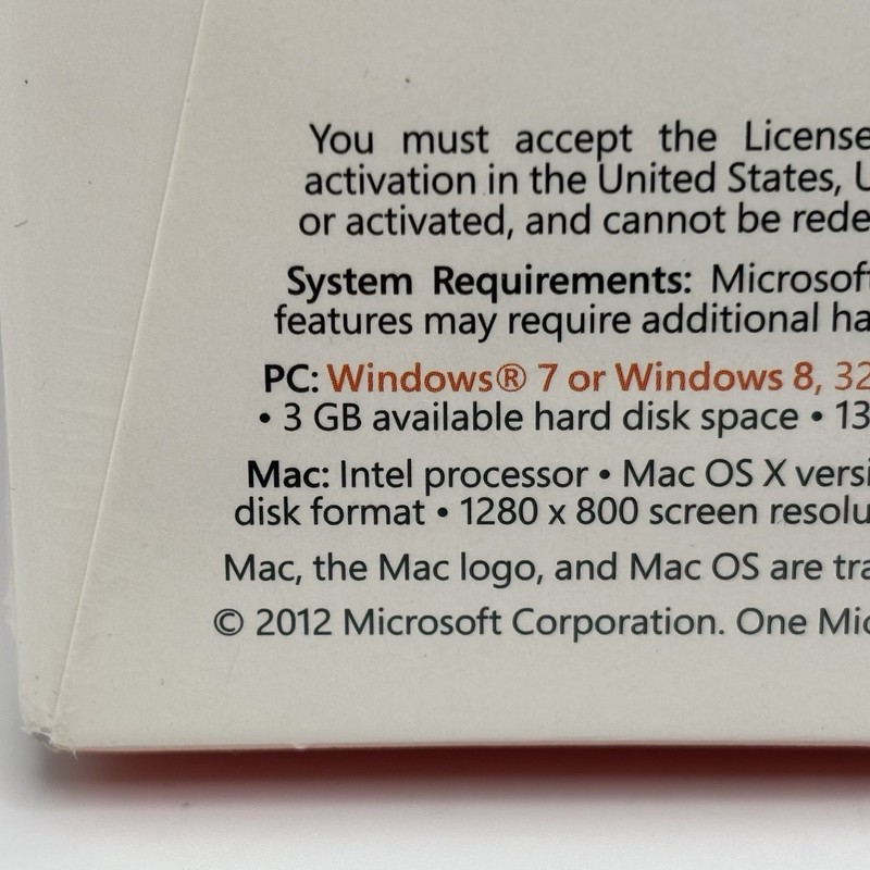 *SEALED* Microsoft Office 365 Home Premium 6GQ-00241 (5 PC'S Or Macs) 2012 READ gallery
