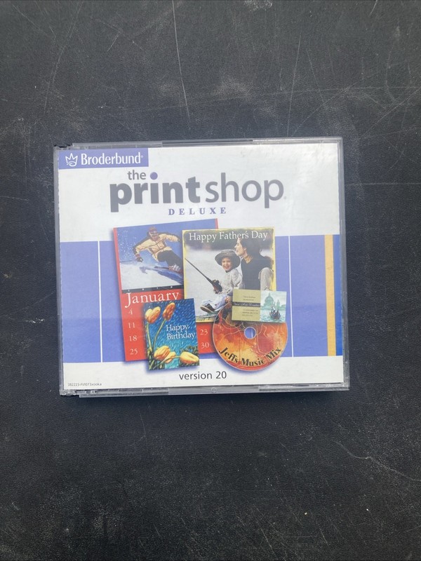 The Printshop Deluxe: Version 20 Windows PC (4 Cd-ROMs Broderbund 2003)