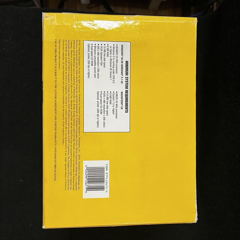 108 Year Complete National Geographic Interactive Magazine Boxed Set CD-ROM 1997 gallery