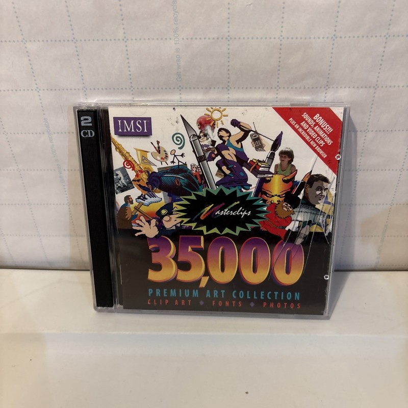 Software PC Masterclips 35000 Premium Image Collection 2 CDs – Win 3.1 or Higher