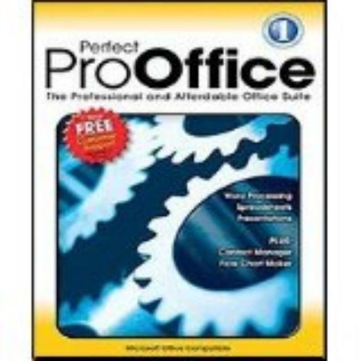 Perfect Pro Office PC CD word processing spreadsheets flow chart maker suite +