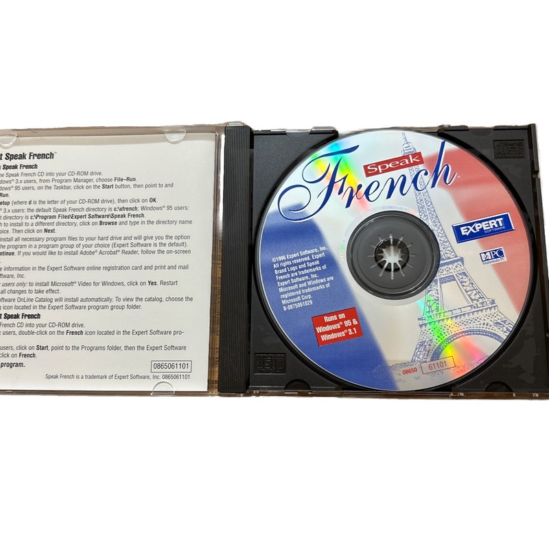 SPEAK FRENCH CD ROM 1996 EXPERT FOR WIN 95 & 3.1 USA ( Pre-Owned ) gallery