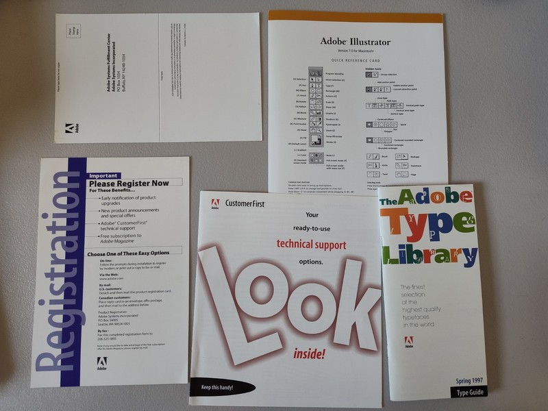 Adobe Illustrator 7.0 Action Pack (Mac OS) Vintage Big Box Rare Variant Bundle gallery