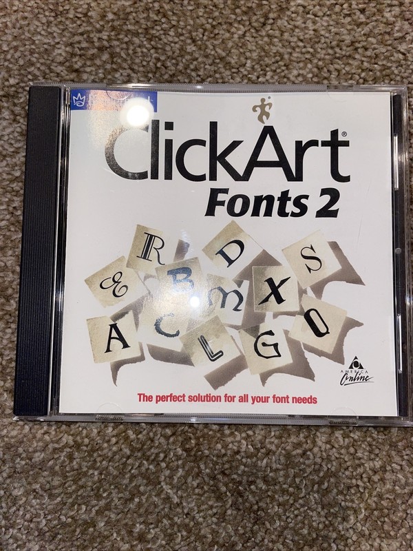ClickArt Fonts 2 (Jewel Case) – Broderbund – New