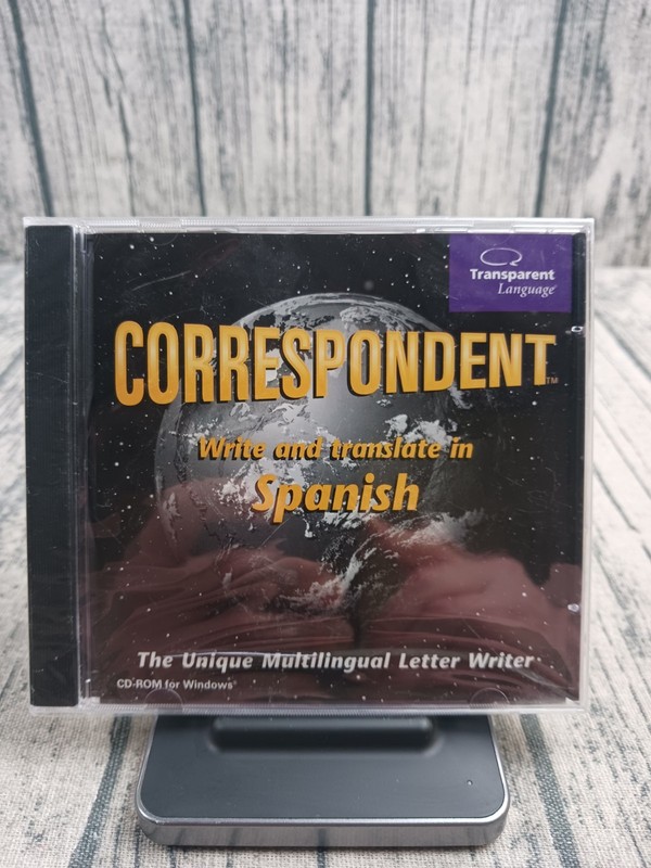 Transparent Language Correspondent Writing Assistant For Spanish CD-ROM Windows
