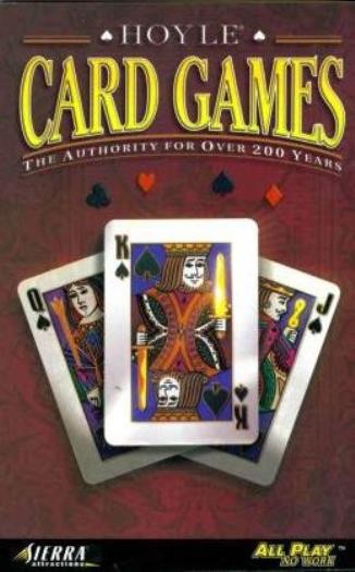 Hoyle Card Games 1999 PC CD bridge cribbage euchre solitaire crazy 8s gin rummy+