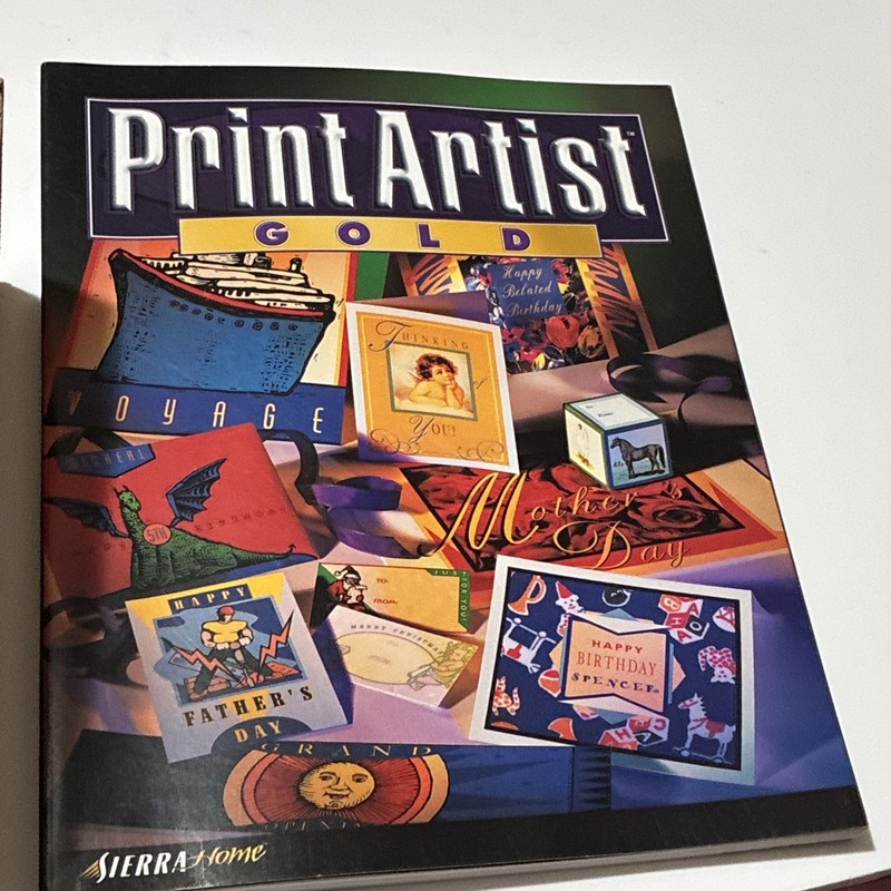 Vintage Print Artist Gold software by Sierra Home, for Windows 95 /Mac CD Rom gallery