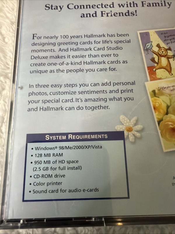 Hallmark Card Studio 2007 Deluxe Greeting Card Software 4 PC CD ROM CIB VTG gallery