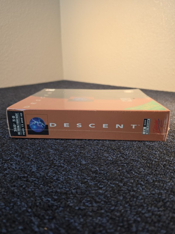 NEW SEALED Descent PC Big Box CD ROM DOS Version 360 3D Interplay Game 1997 NOS gallery