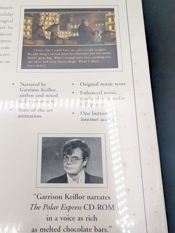 '96 Sealed The Polar Express cd Narrated Garrison Keiller windows 95 3.1 & Mac gallery