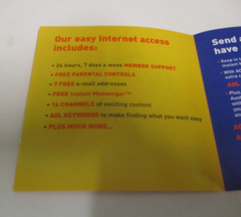 AOL - Australia Online - Internet Starter Kit - CD & Information in Pack - 2001 gallery
