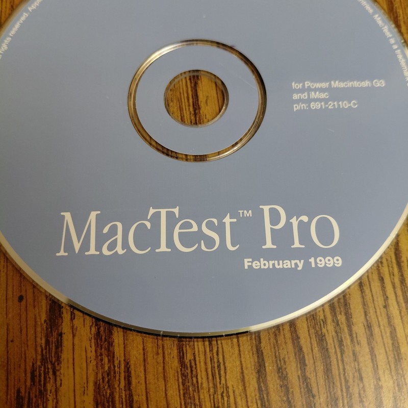 Apple Mac MacTest Pro for Power Macintosh G3 and iMac February 1999 691-2110-C gallery