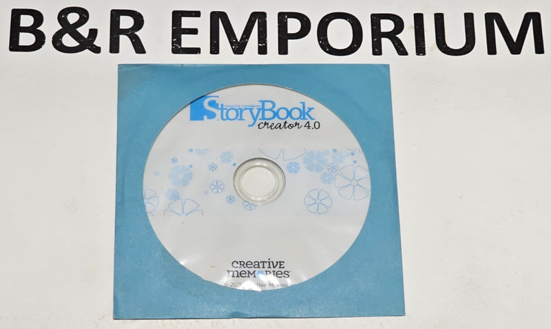 Storybook Creator 4.0 – (2011 Creative Memories) – Used CD-ROM – Paper Sleeve