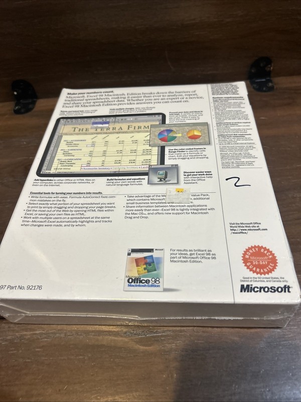 Microsoft Office 98 Macintosh Edition NEW & SEALED Vintage gallery