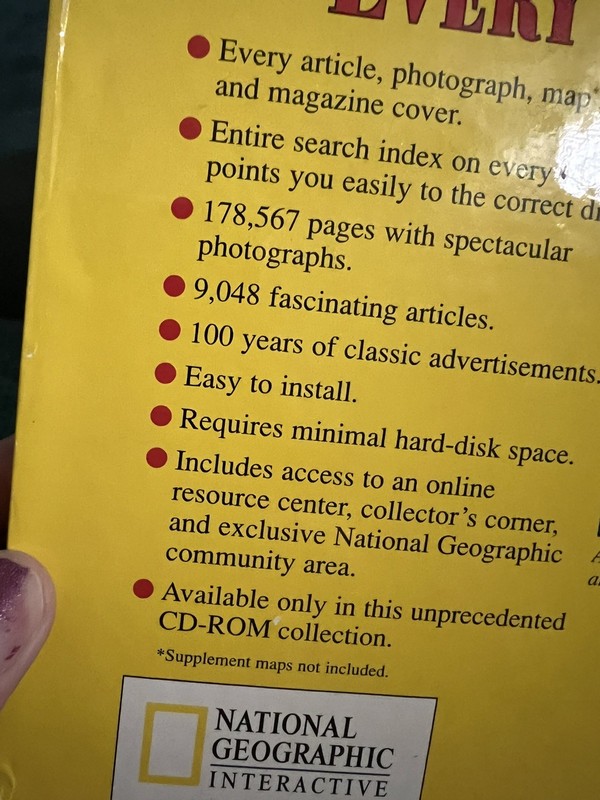 The Complete National Geographic - 100 Years Magazine on CD-ROM in 10 box SET gallery